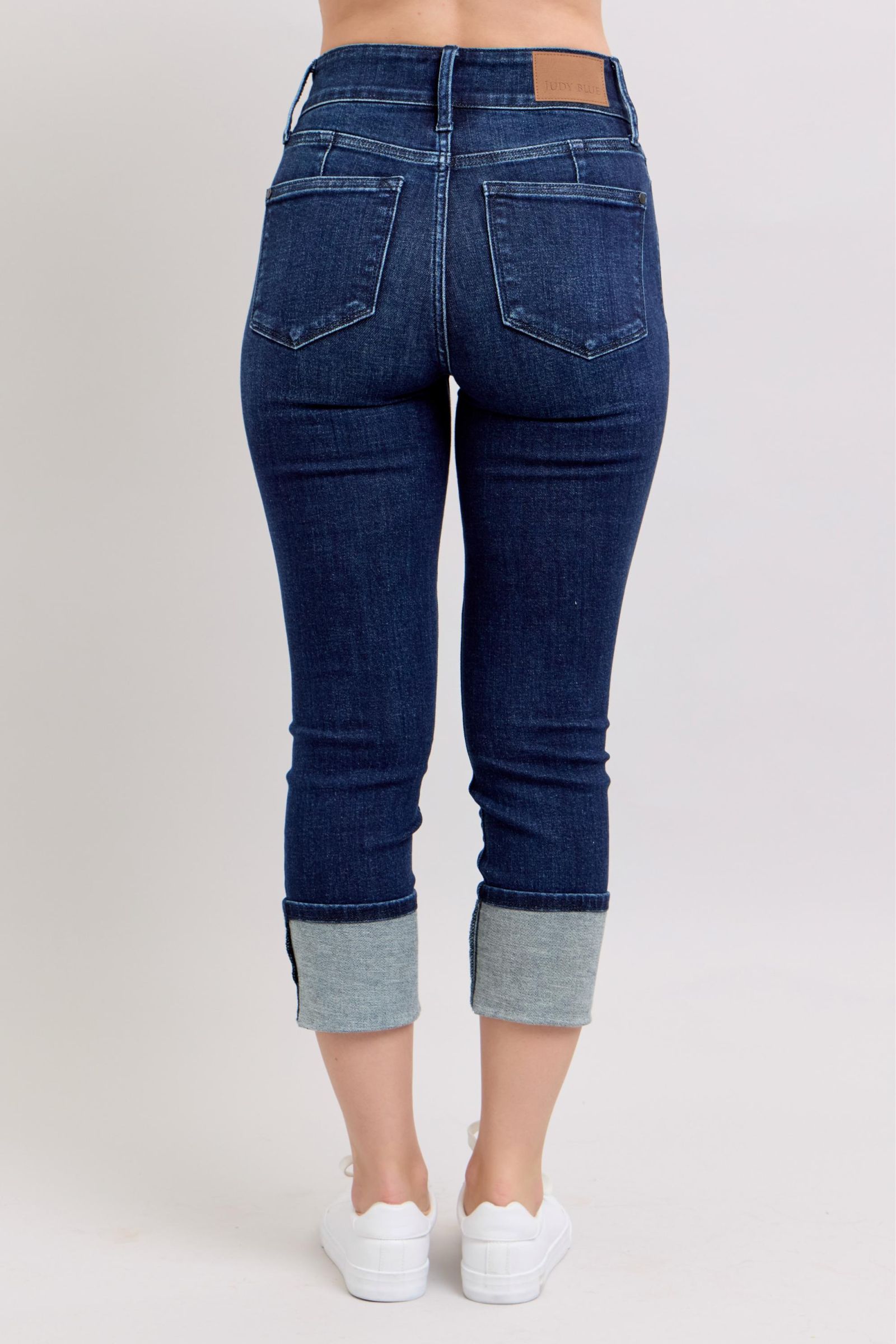 Judy Blue HW Double Waist Band Capri