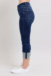 Judy Blue HW Double Waist Band Capri
