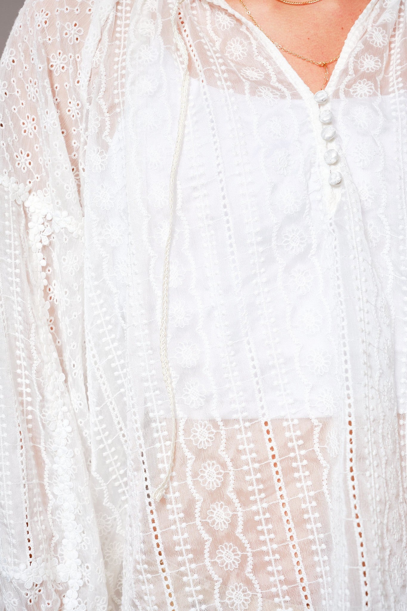 Blue B Peter Pan Collar Peasant Blouse - Blush & Cactus