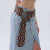 WESTERN CIRCLE BELT TURQUOISE EMBELLISHED - Blush & Cactus