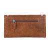 Myra Yellowstone Briar Meadow Studded Suede Leather Women’S Purse in Desert Tan