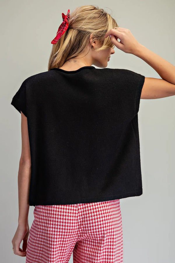 eesome Candy Cane Short Sleeve Cardigan