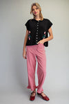 eesome Candy Cane Short Sleeve Cardigan