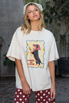 eesome Soft Washed Weenies Graphic Top - Blush & Cactus