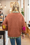 Fuzzy Smile Long Bell Sleeve open Knit Cardigan - Curvy Size
