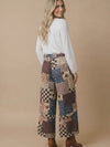 Patchwork Floral French Terry Pants