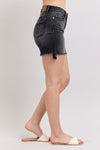 Judy Blue Long Cut Off 2 Button Dad Shorts