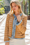 Camel Canyon Denim Trim Jacket