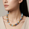 Chunky Mixed Disc Beaded Necklace