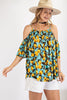 XMAS in July- Cold Shoulder Tunic Top