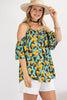 XMAS in July- Cold Shoulder Tunic Top