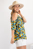 XMAS in July- Cold Shoulder Tunic Top