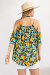 XMAS in July- Cold Shoulder Tunic Top