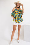 XMAS in July- Cold Shoulder Tunic Top