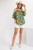 XMAS in July- Cold Shoulder Tunic Top