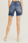 Risen High Rise Distressed Long Shorts