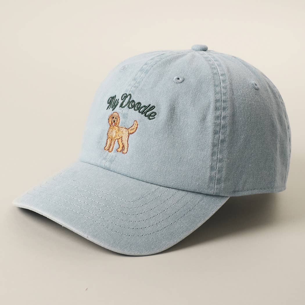 My Doodle Embroidered Cotton Baseball Cap