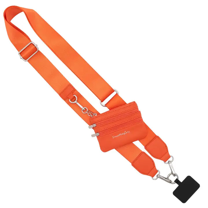 Clip & Go Crossbody Strap with Pouch - Solid Collection