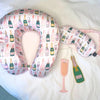 Champagne Bottle Silicone Luggage Tag - Blush & Cactus