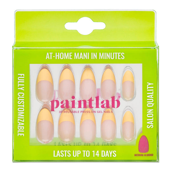PaintLab Butter Yellow Chrome Paint Lab Nails - Blush & Cactus