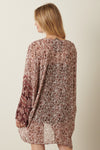 Paisley Print Batwing Duster