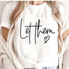 Let Them Inspirational Graphic Tee - Blush & Cactus