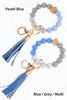 Color Silicone Beaded Key Ring Keychain