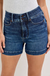 Judy Blue Hw T.c. Slim Short - Blush & Cactus