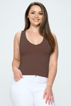 Yelete Short Version-Reversible V Neckline Seamless Tank