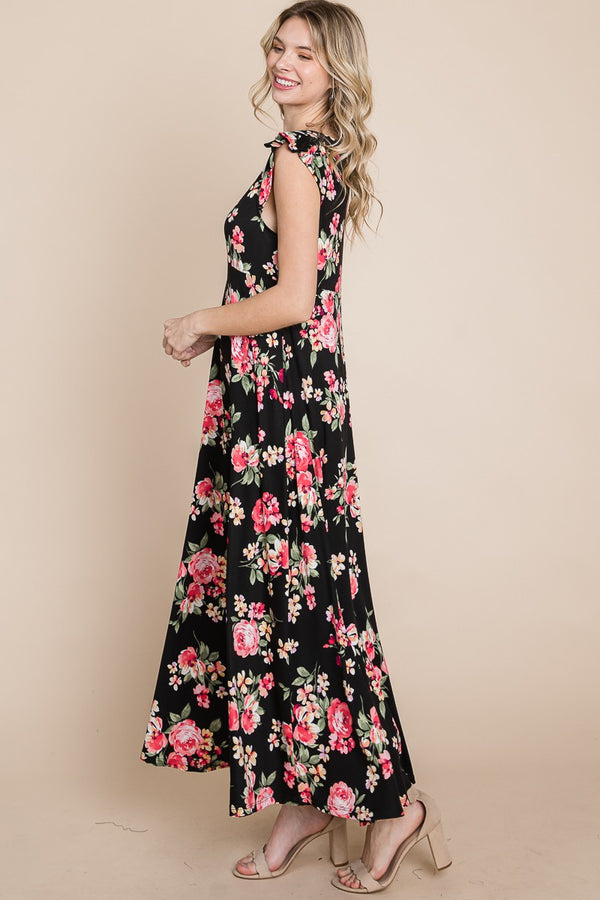 Emerald Collection Floral Maxi Dress - Curvy Size
