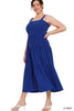 Smocked Tiered Midi Dress - Curvy Size - 5 Colors