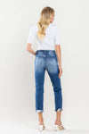 Vervet High Rise Distressed Rolled Cuff Boyfriend Jeans