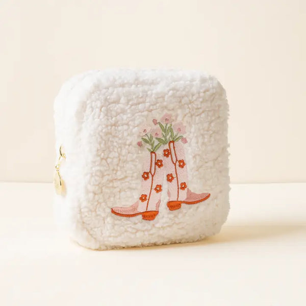 Teddy Pouch-Square Cowgirl Boots