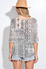 Bohemian style knit top