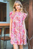 XMAS JULY Paisley Pattern Baby Doll Dress - 2 Colors