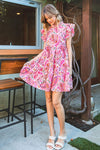 XMAS JULY Paisley Pattern Baby Doll Dress - 2 Colors