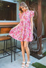 XMAS JULY Paisley Pattern Baby Doll Dress - 2 Colors