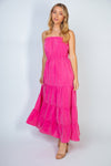 XMAS in July-Sleeveless Solid Woven Dress