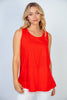 XMAS July  OPEN BACK TANK Short Sleeve Solid Knit Top - 2 Colors