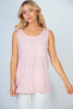 XMAS July  OPEN BACK TANK Short Sleeve Solid Knit Top - 2 Colors