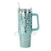 The Amber -40 OZ Leopard Stainless Steel Quencher/Tumbler -8 colors