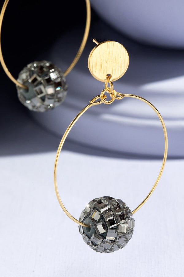 Wire Discoball Earrings