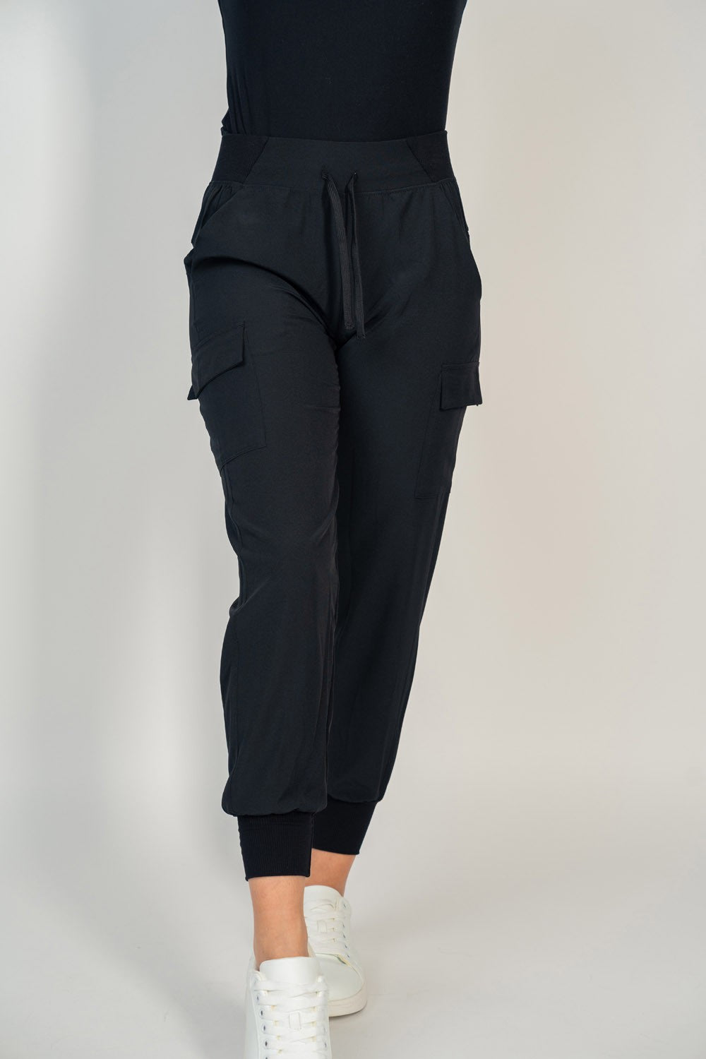 High Waisted Solid Knit Jogger