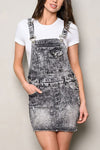 XMAS JULY Denim Washed Pockets Mini Overall