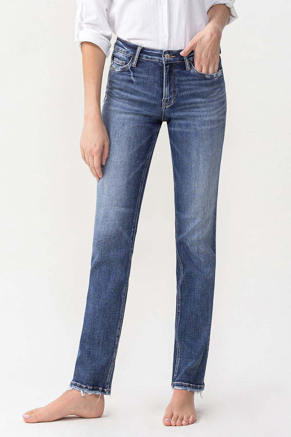 Vervet Mid Rise Straight Jeans