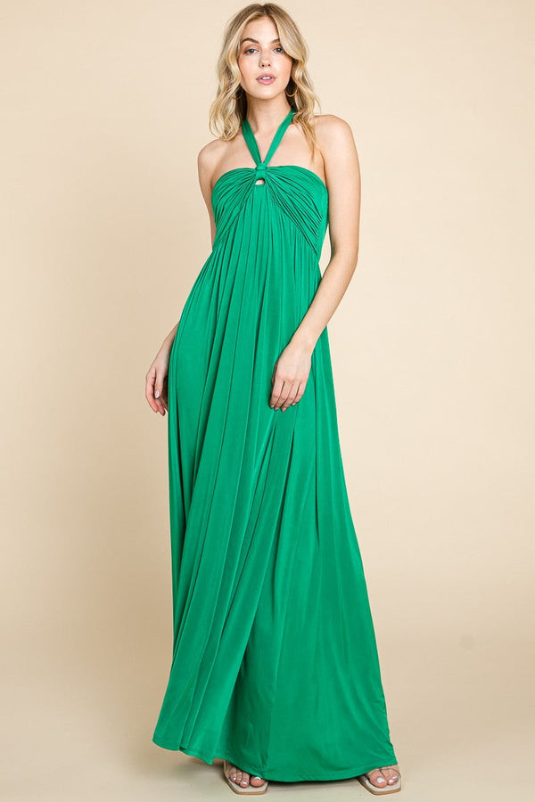 Emerald Collection Solid Venezia Maxi Dress - Curvy Size