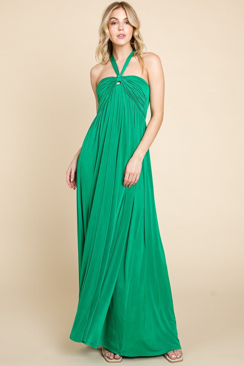 Emerald Collection Solid Venezia Maxi Dress