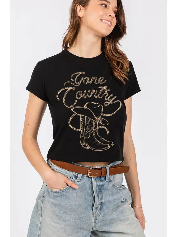 Gone Country Vintage Graphic Top