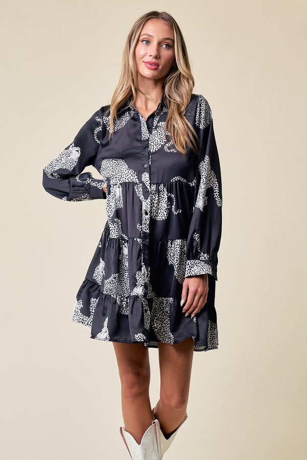 Analina Animal Print Dress
