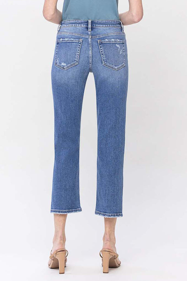 Vervet Mid Rise Crop Straight Jean